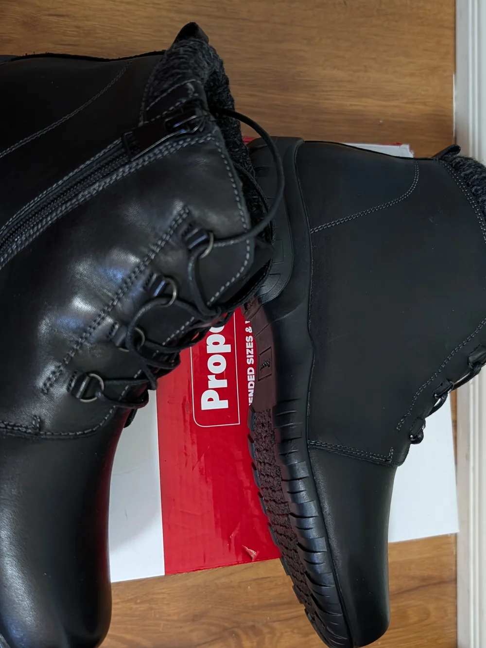 Propet black leather